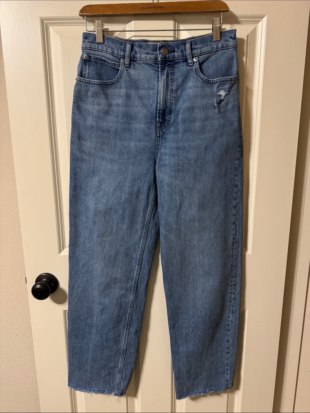 Everlane Women's Blue Straight-Leg Jeans